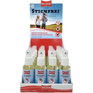 16x Ballistol Stichfrei 20 ml im Display inkl. Tester