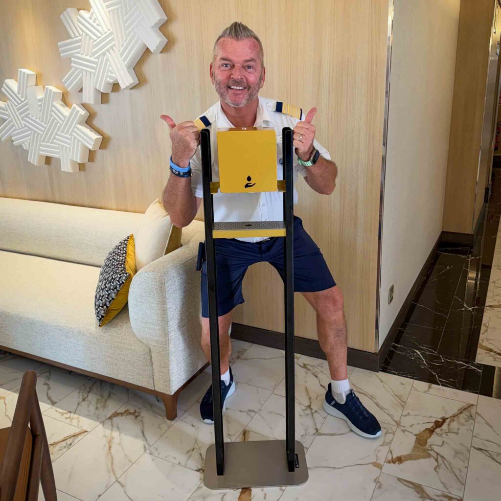 Andreas Pitsch auf der Windstar Cruise mit einem Steripower Mini 500